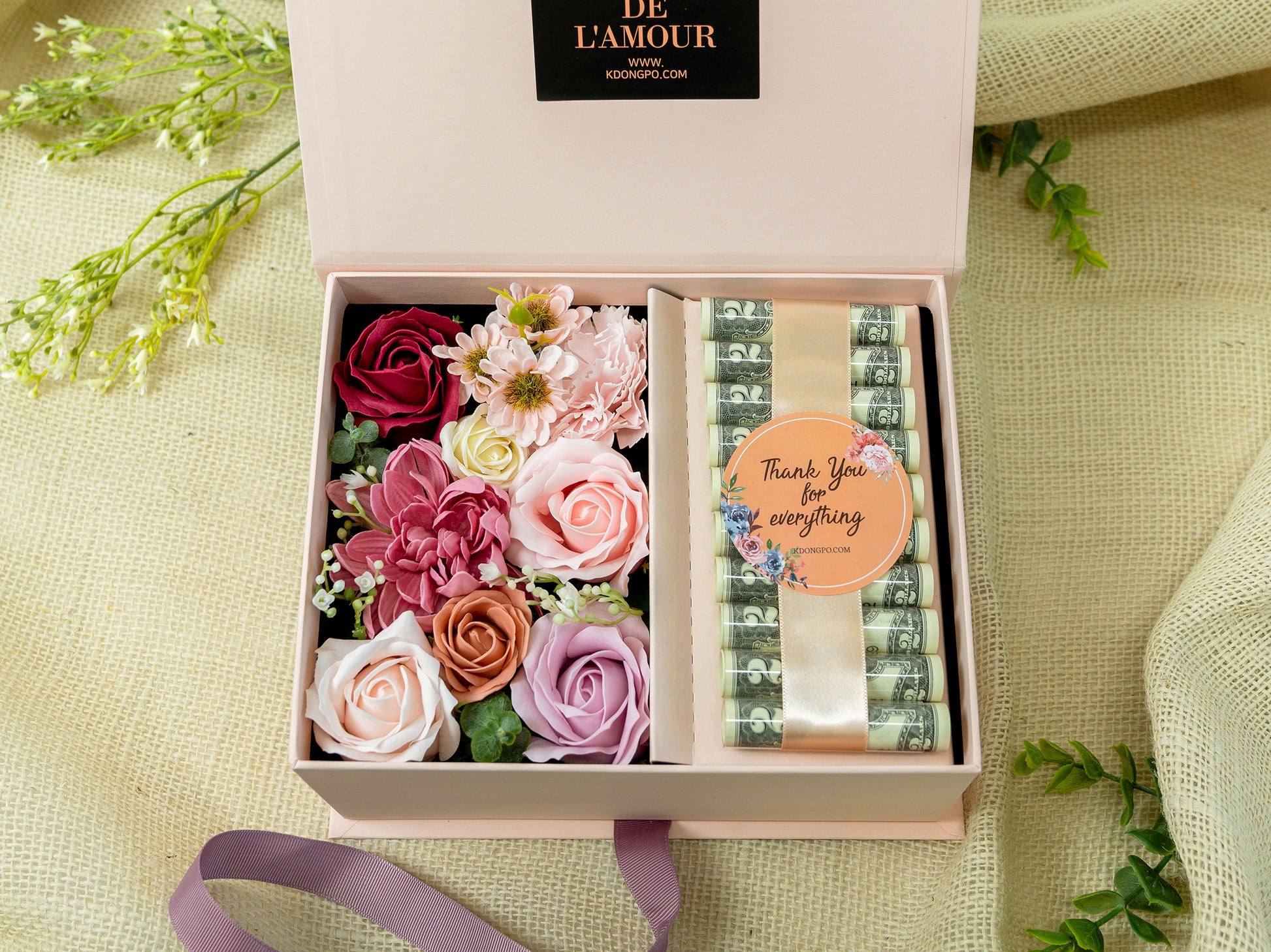 Soap Rose Mix Chocolate With Balloon Box - Happy21 Online Florist's Flower  on